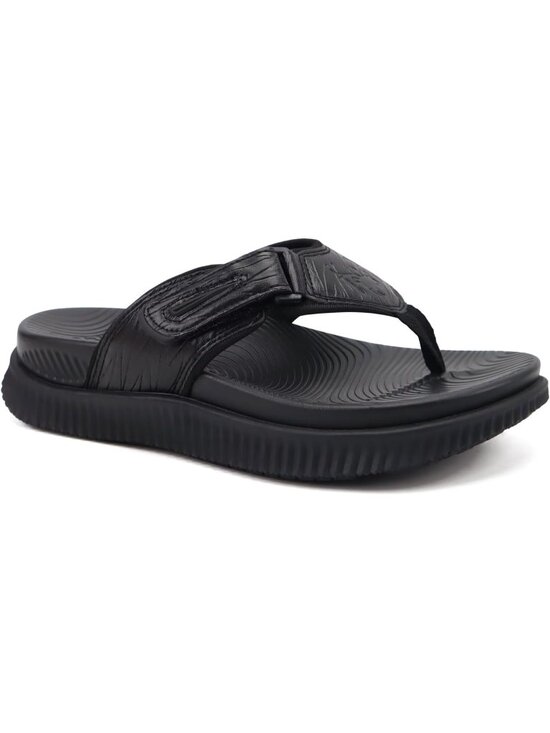 Men\'s Black Orthotic Cushion Flip Flops Athletic Recovery Foam Walking Sandals main image 4